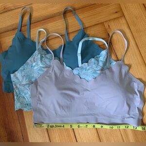 Set of 3 bralettes, XL.  VGUC.  Scent free, pet free, smoke free home.